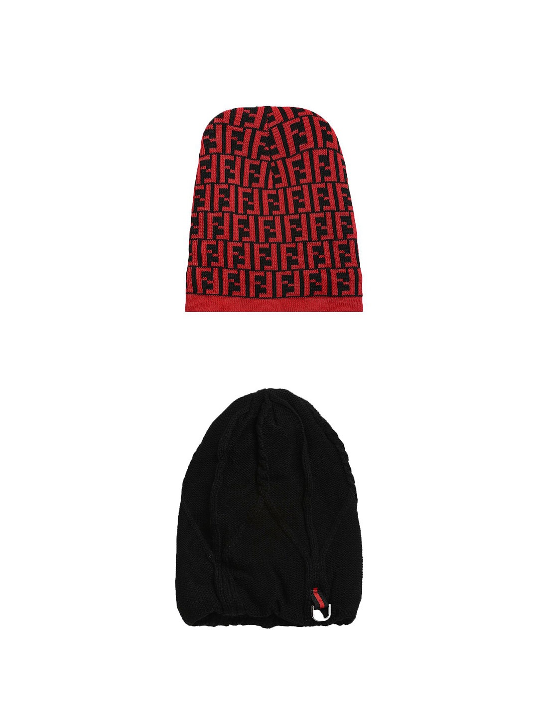 

LOOM LEGACY Men Pack of 2 Printed Beanie, Black