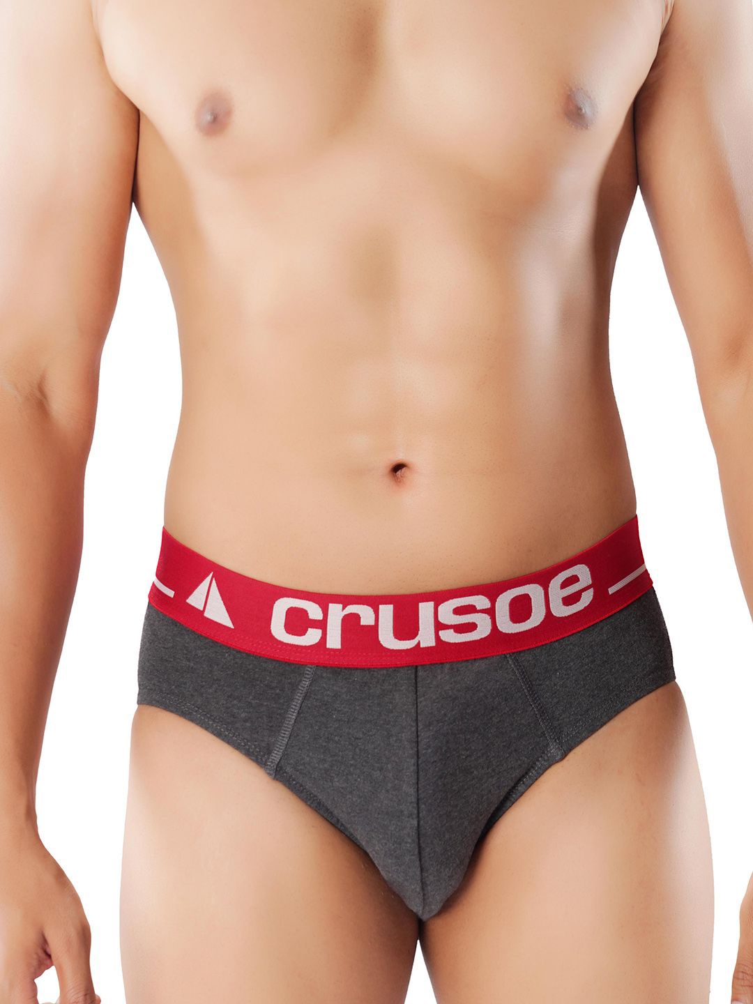 

Crusoe Men Pack Of 2 Antimicrobial Basic Briefs CRU-1026-244, Charcoal