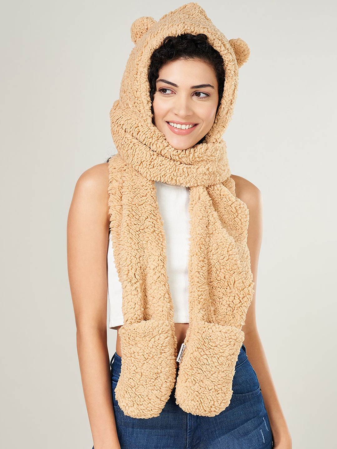 

Forever Glam by Pantaloons Women Mufflers, Beige