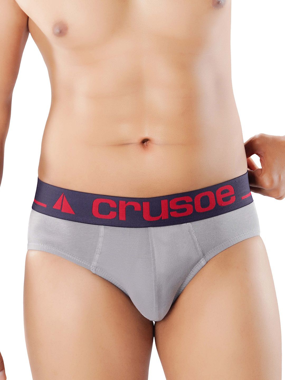 

Crusoe Men Antimicrobial Basic Briefs CRU-1026-256, Grey