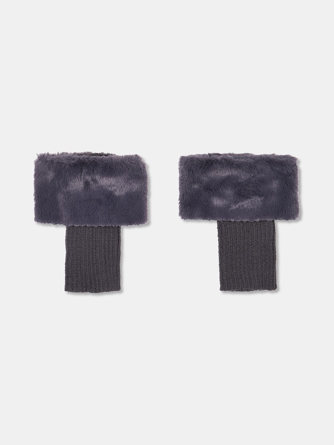 Forever Glam by Pantaloons Women Calf-Length Leg Warmer Socks, Grey