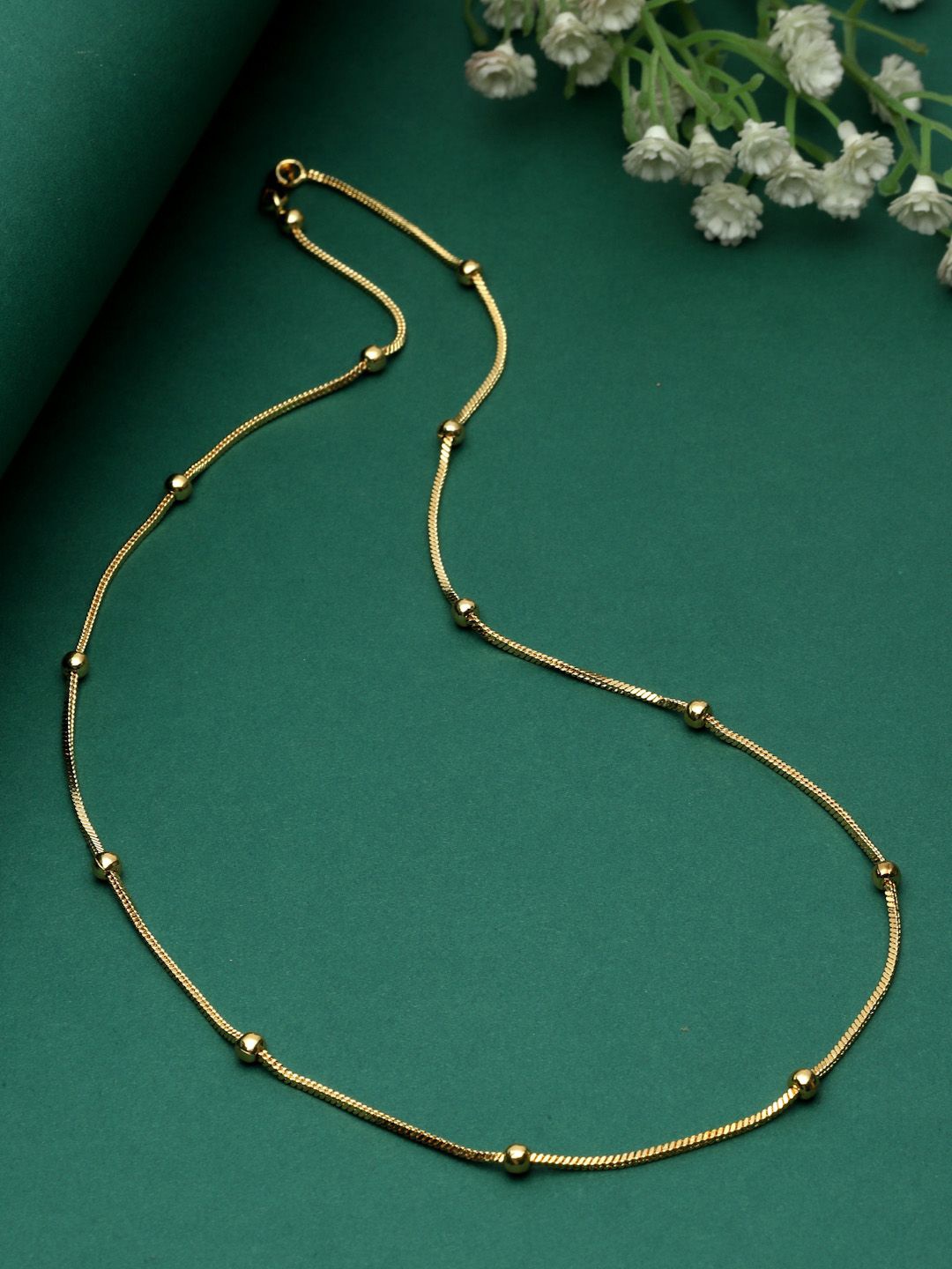 

Sanjog Unisex Gold-Plated Antique Chain Necklace