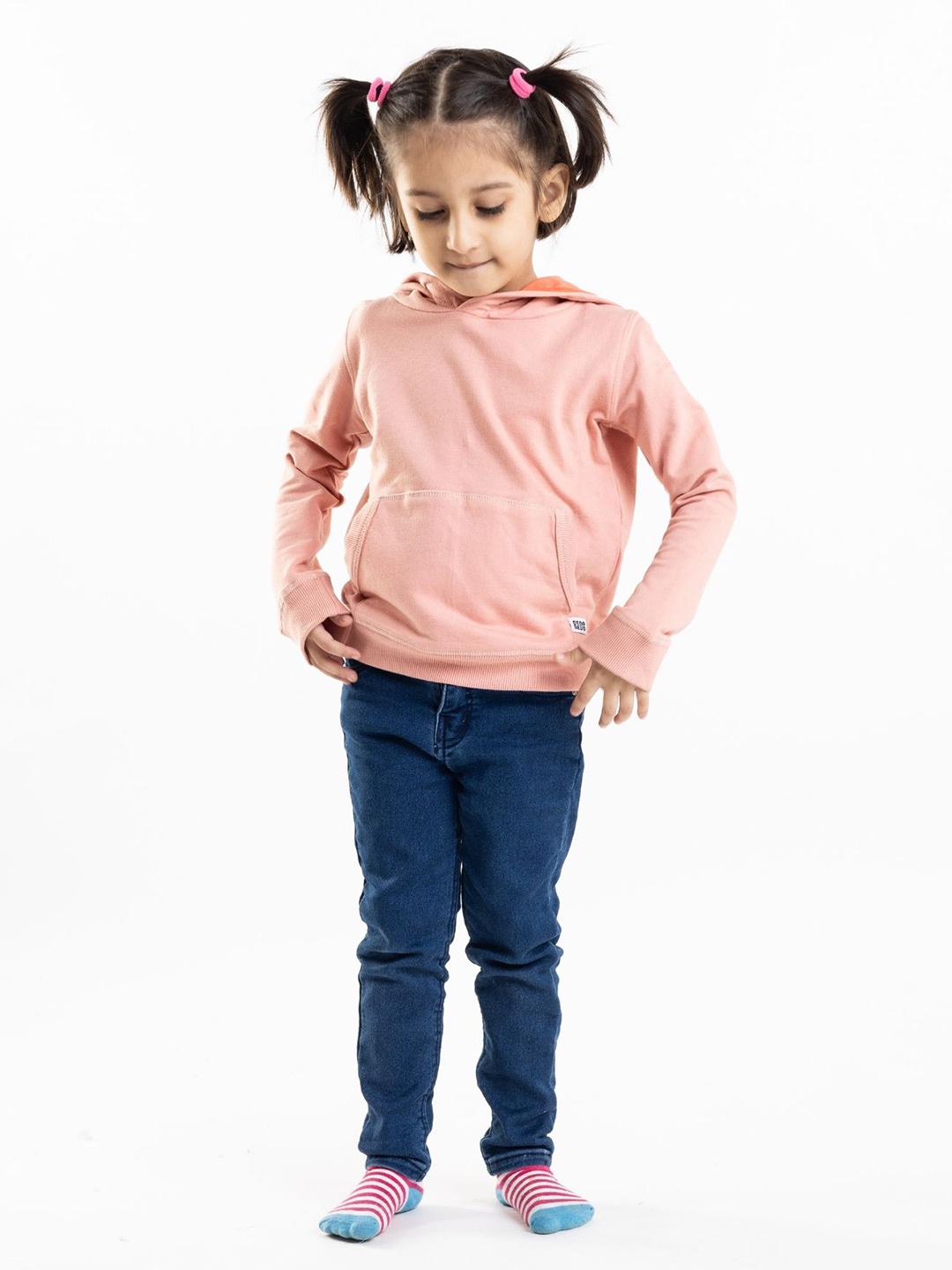 

Reedoo Kids Long Sleeves Hooded Sweatshirt, Pink