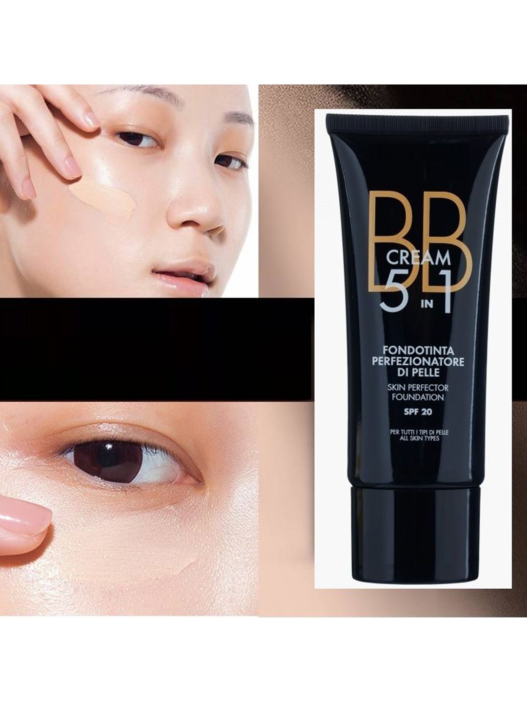 NADJA 5 In 1 Foundation BB Cream - 50 ml - Beige 03