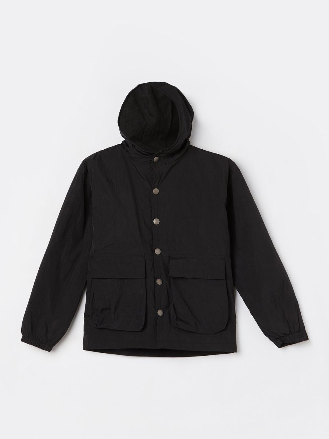 

Fame Forever by Lifestyle Boys Hooded Solid Casual Tailored Jacket, Black