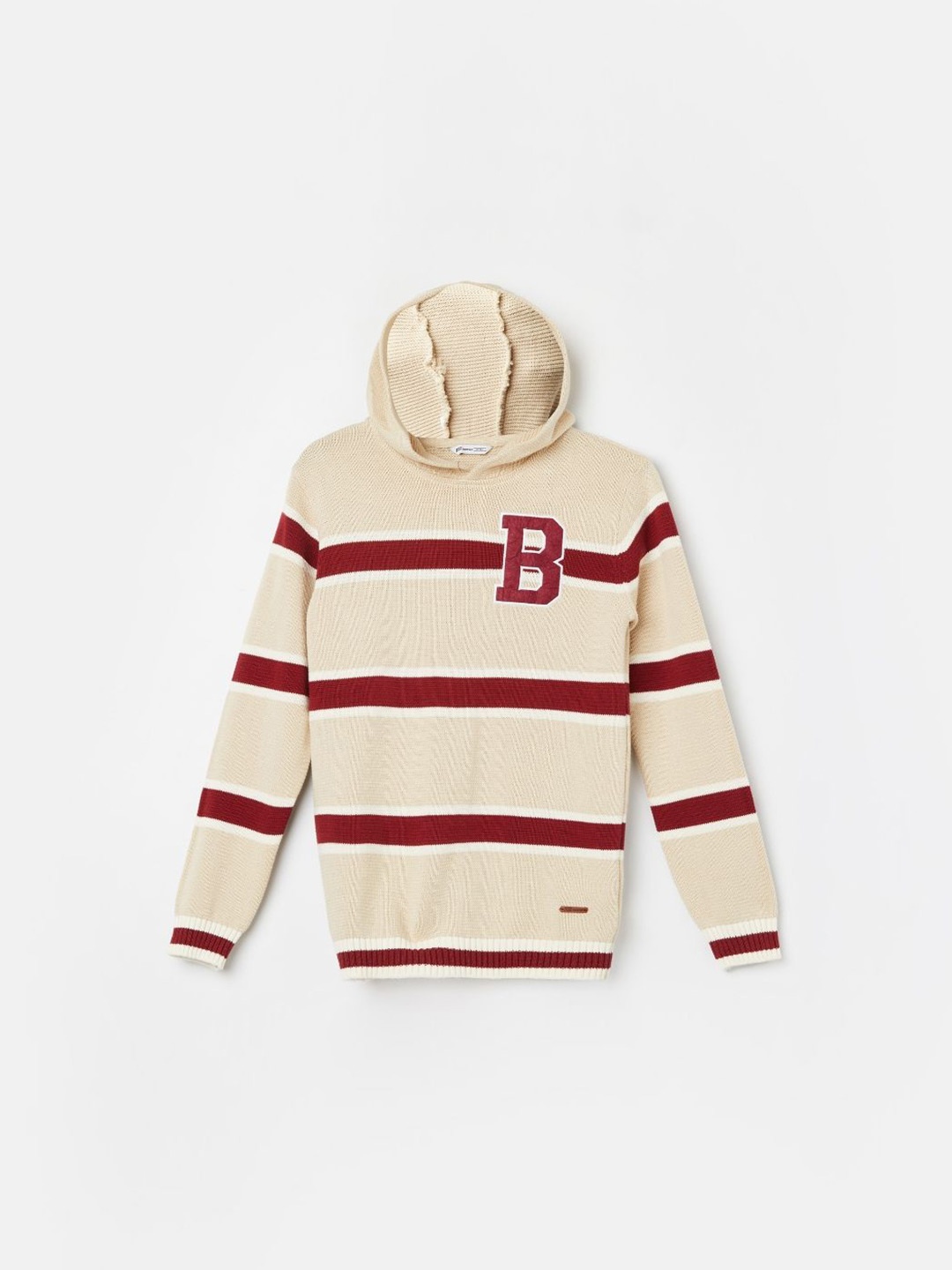 

Fame Forever by Lifestyle Boys Striped Pullover, Beige