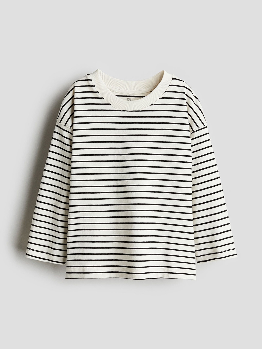 H&M Oversized Jersey Top, Cream