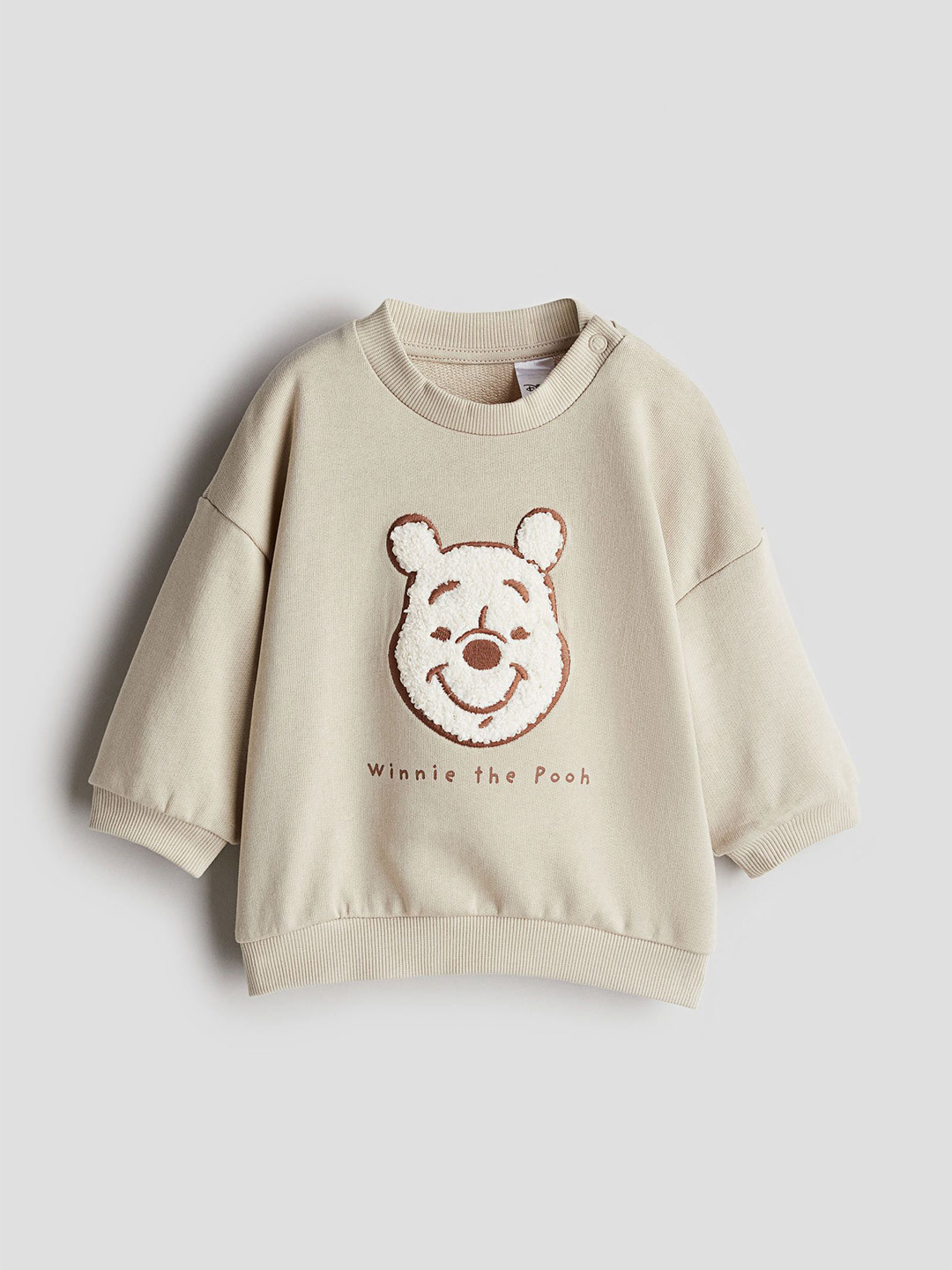 

H&M Motif-Detail Sweatshirt, Beige