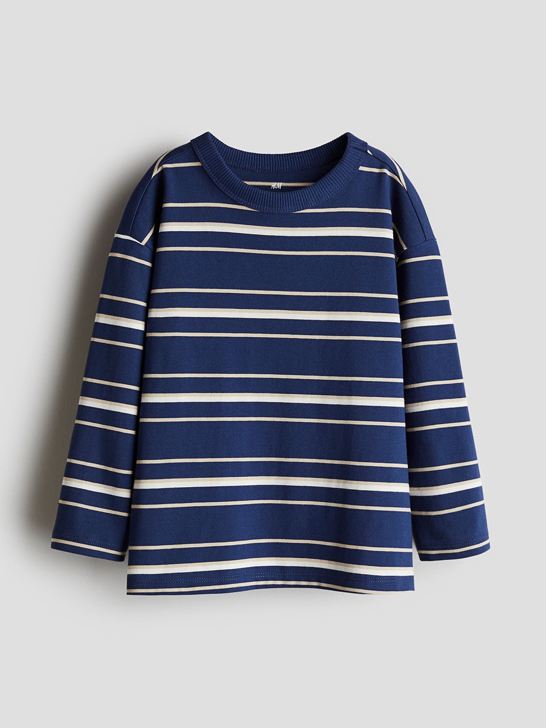 

H&M Long-Sleeved T-Shirt, Navy blue