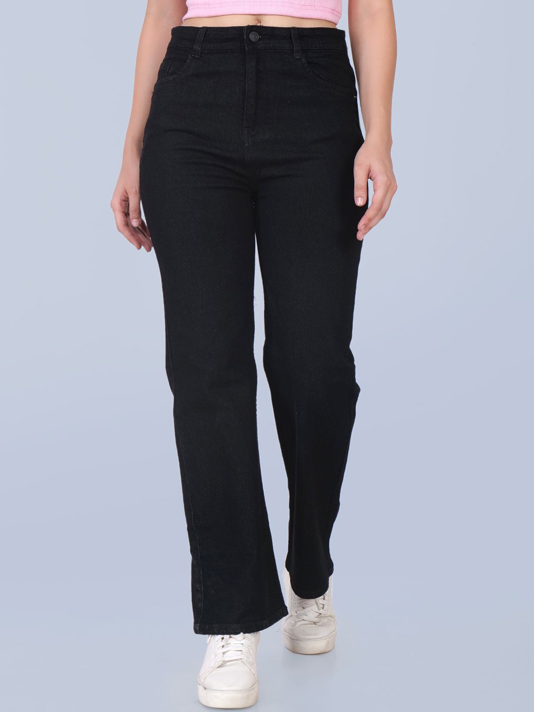 

ZXN CLOTHING Women Comfort Mid-Rise Stretchable Jeans, Black