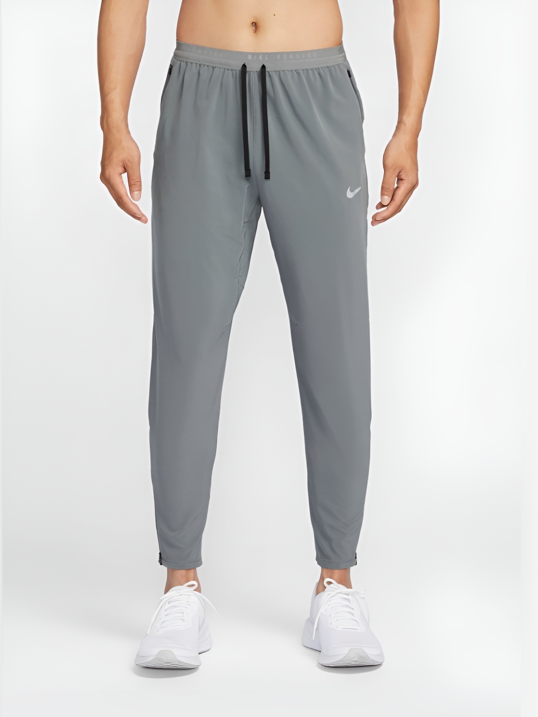 Nike Men Stride Dri-FIT Woven Running Trousers, Grey