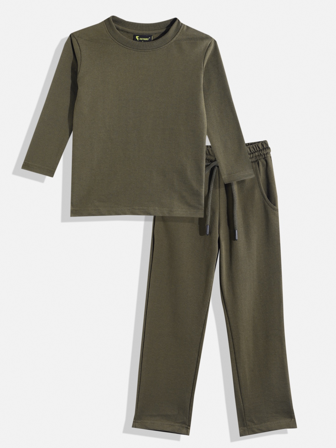 

KOKOMO Boys Pure Cotton T-shirt with Pyjamas, Olive