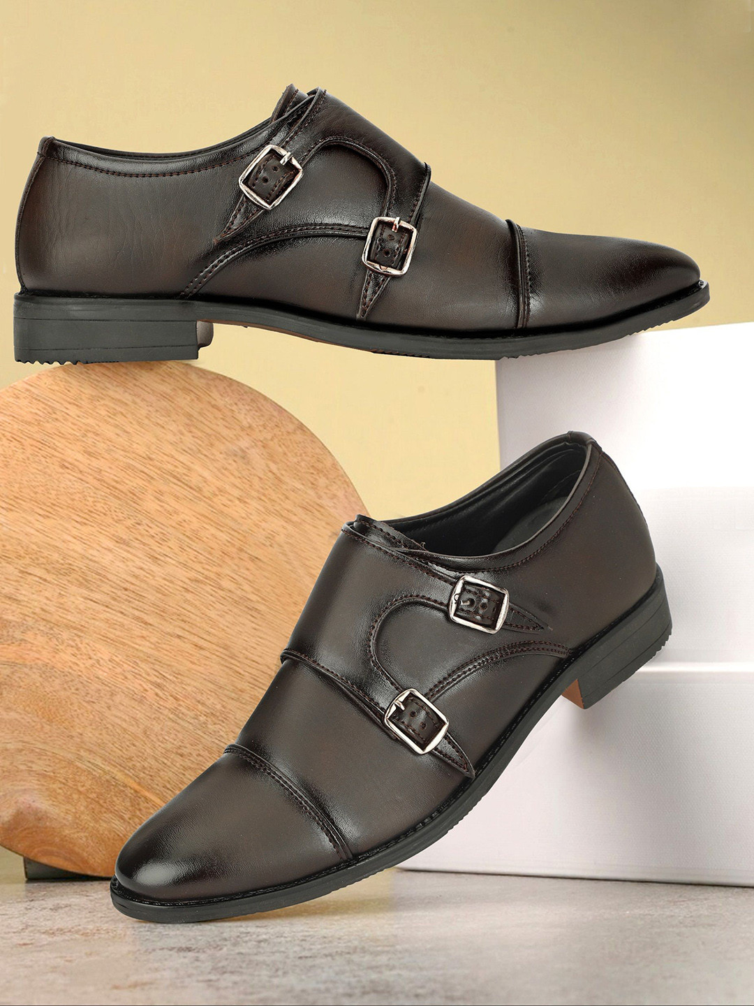 

Killer Men Formal Monk Shoes, Brown