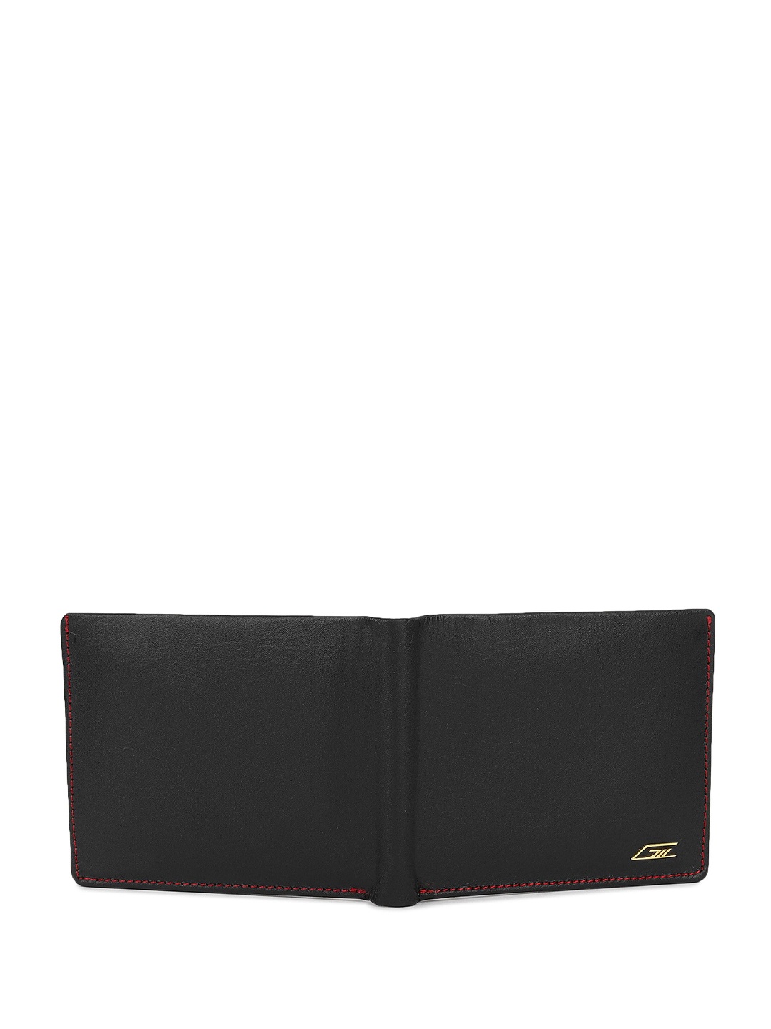 

GIL Men Leather Two Fold Wallet, Black