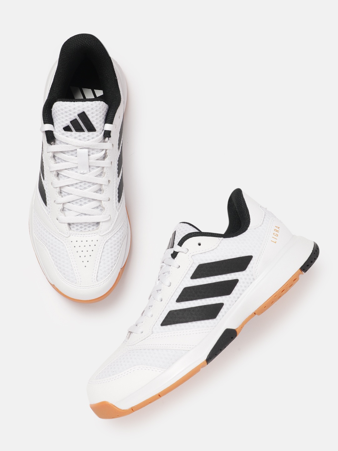 

ADIDAS Men Ligra 8 Indoor Shoes, White