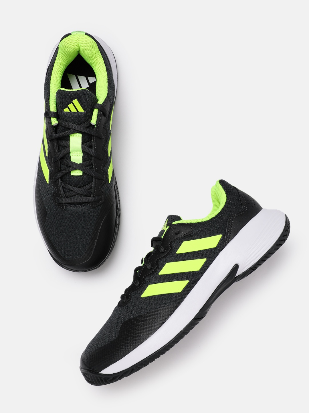 

ADIDAS Men GameCourt 2 Tennis Shoes, Black