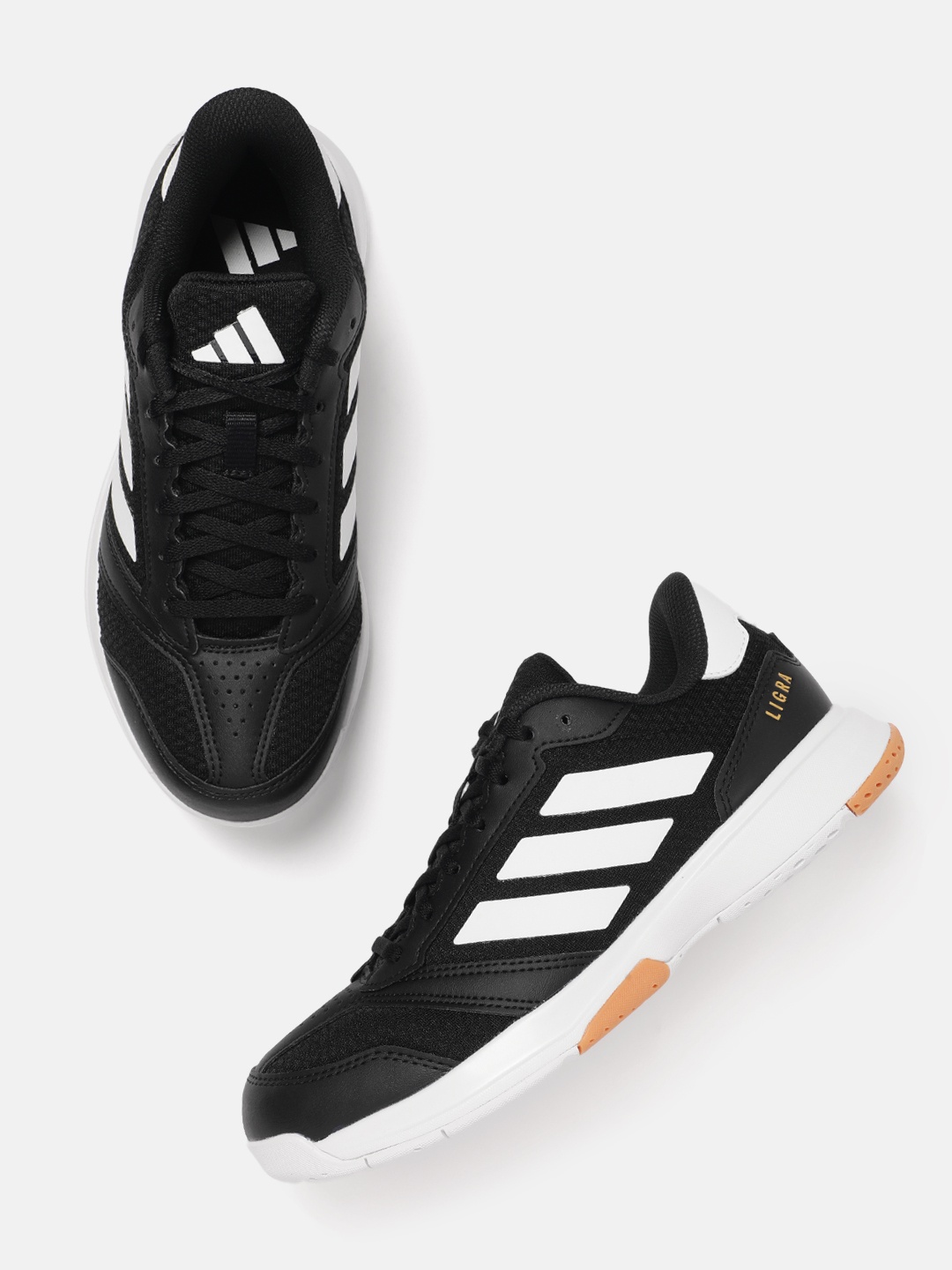 

ADIDAS Men Ligra 8 Indoor Shoes, Black