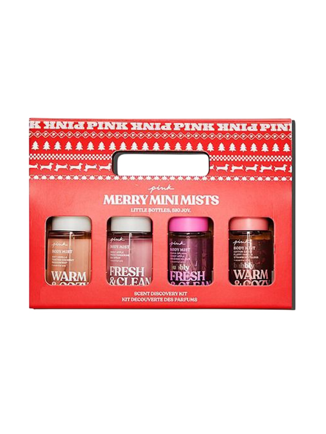 

Victoria's Secret Pink Set Of 4 Warm & Cozy & Fresh & Clean Body Mist - 75 ml Each
