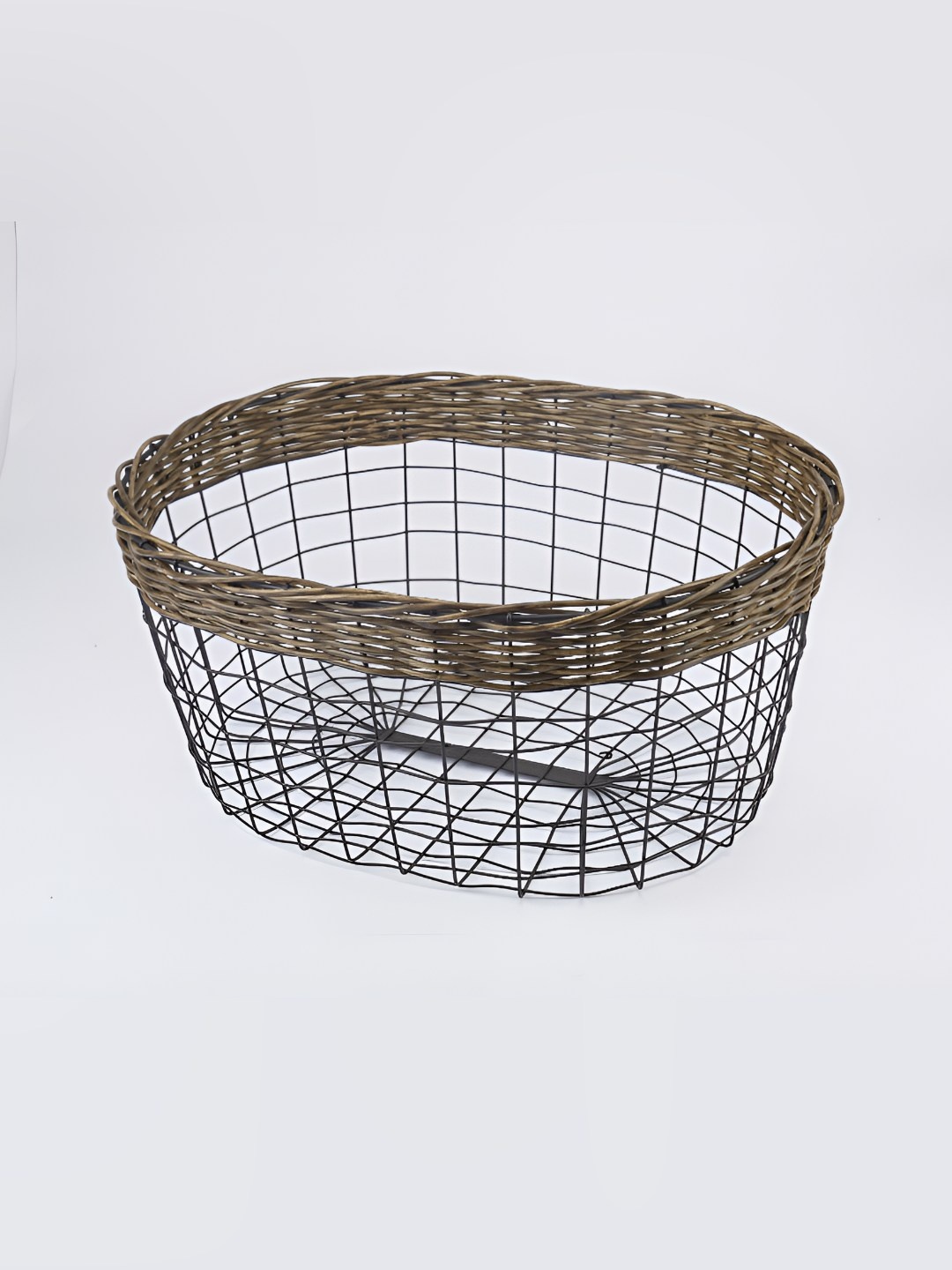 

NATURALLY YOURS Brown Metal Easy to Clean Core Fruit and Vegetable Basket