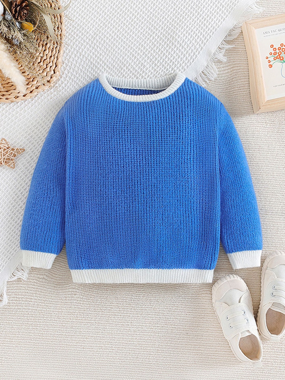 

LULU & SKY Unisex Kids Striped Pullover, Blue