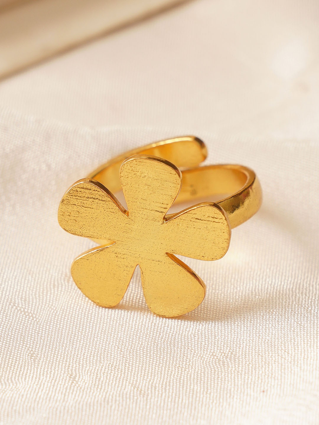 

JAYPORE Gold-Plated Adjustable Finger Ring