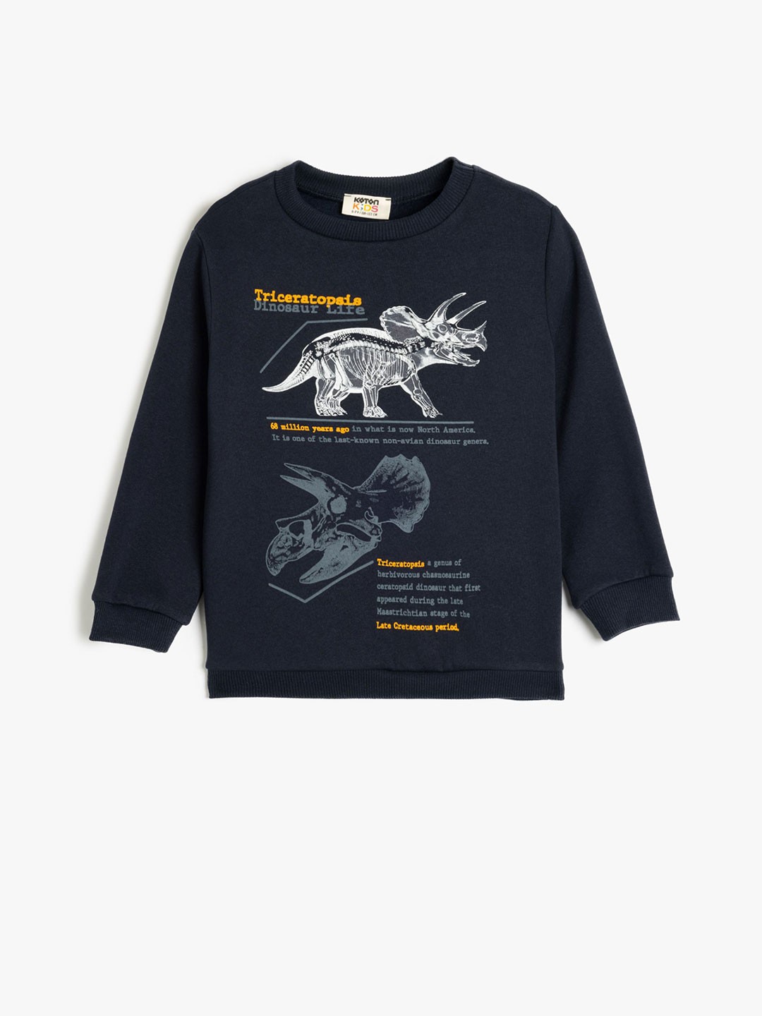 

Koton Boys Printed Sweatshirt, Navy blue