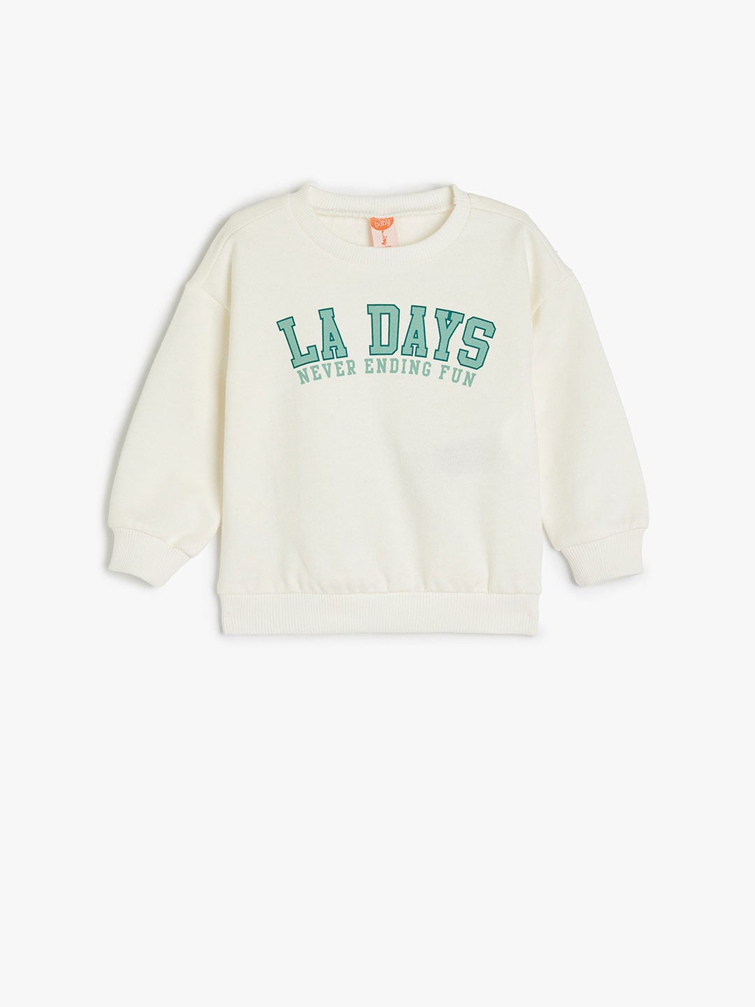 

Koton Boys Printed Cotton Pullover Sweatshirt, Beige