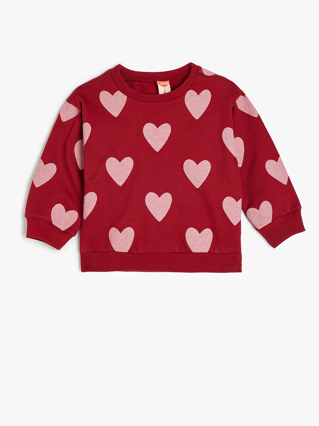 

Koton Girls Pure Cotton Printed Sweatshirt, Red