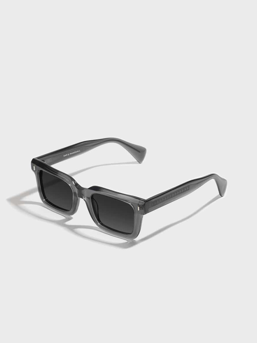 

SAM & MARSHALL Unisex Rectangle Sunglasses GREEK-Khafira, Black