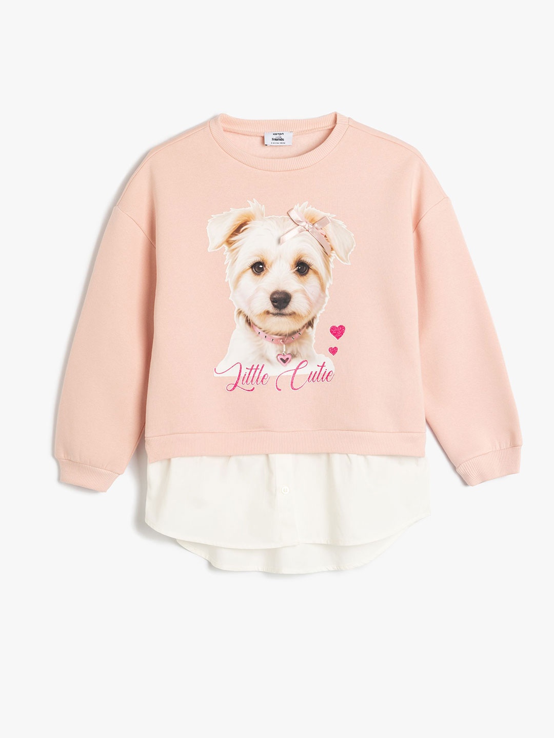 

Koton Girls Printed Long Sleeves Sweatshirt, Pink