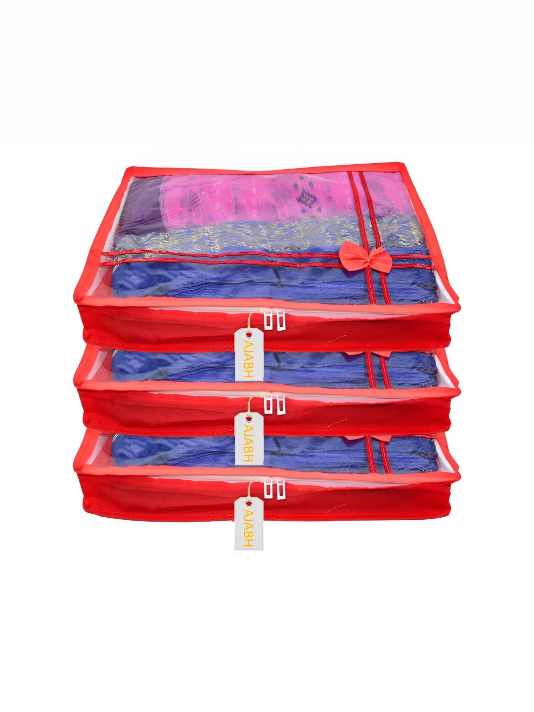 

Ajabh Red 3 Pieces Non-Woven Multi-Utility Organisers