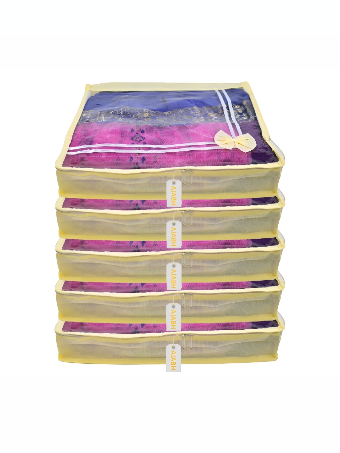 

Ajabh Yellow 5 Pieces Non-Woven Multi-Utility Organisers