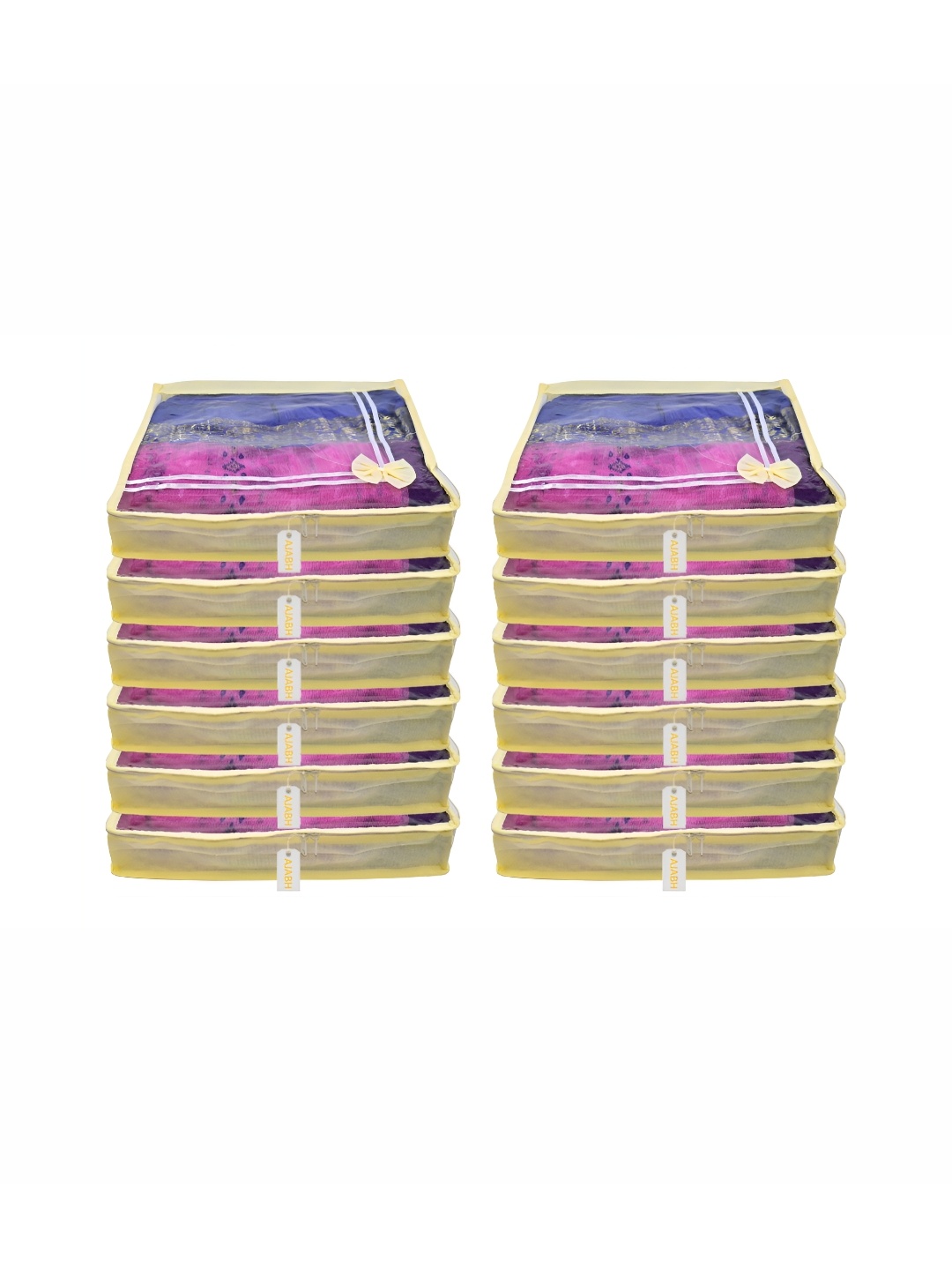 

Ajabh Yellow 12 Pieces Non-Woven Multi-Utility Organisers