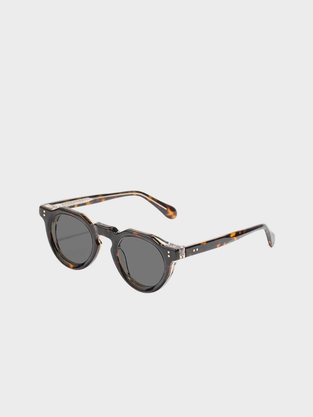 

SAM & MARSHALL Unisex Round Sunglasses with Polarised and UV Protected Lens COSMOS-Leopard, Black