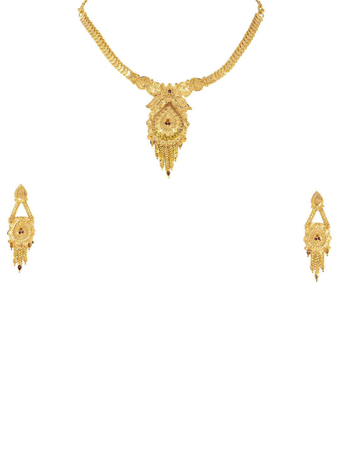 

GOLD CASH Gold-Plated Necklace & Earrings