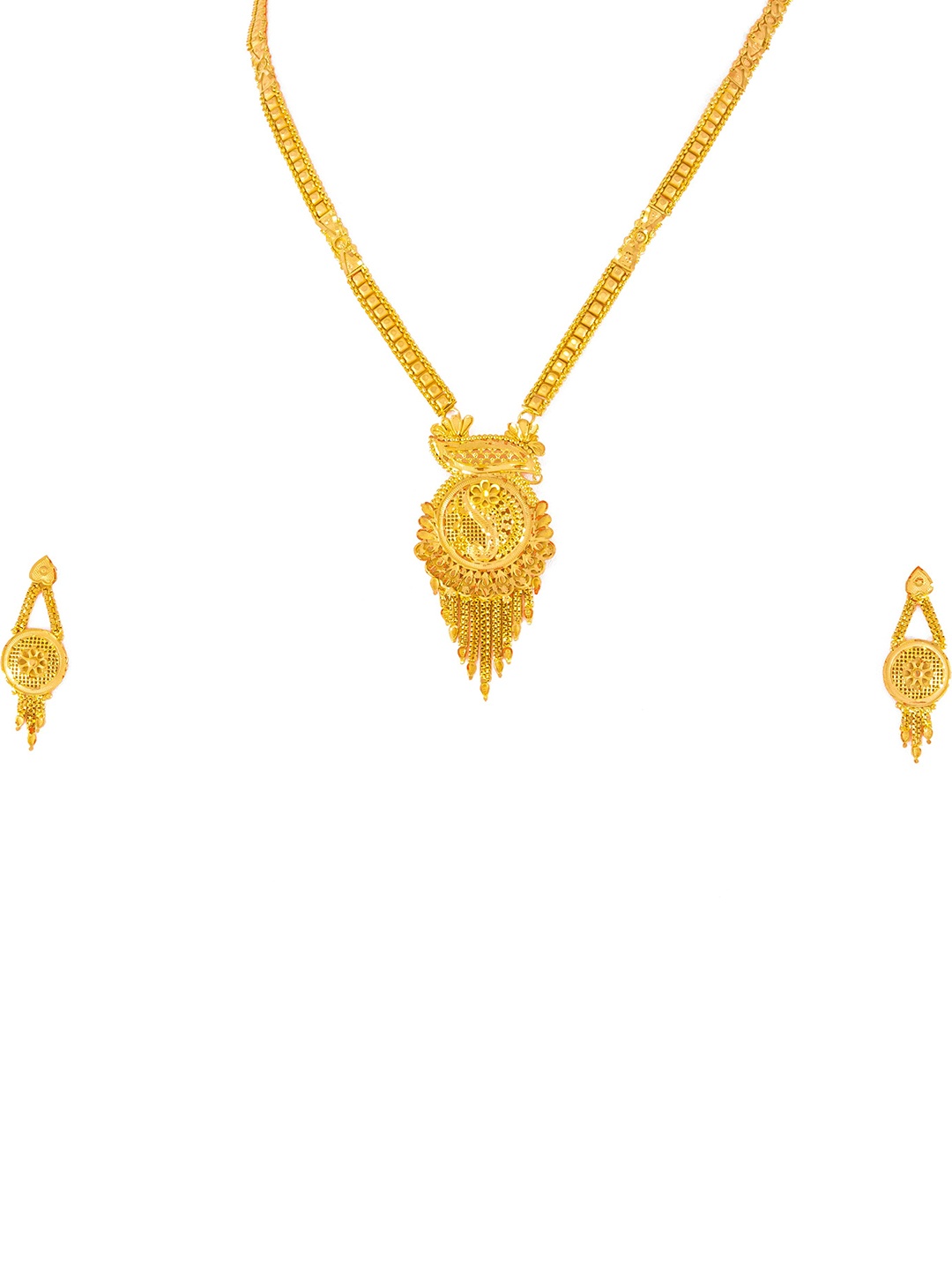 GOLD CASH Gold-Plated Necklace & Earrings