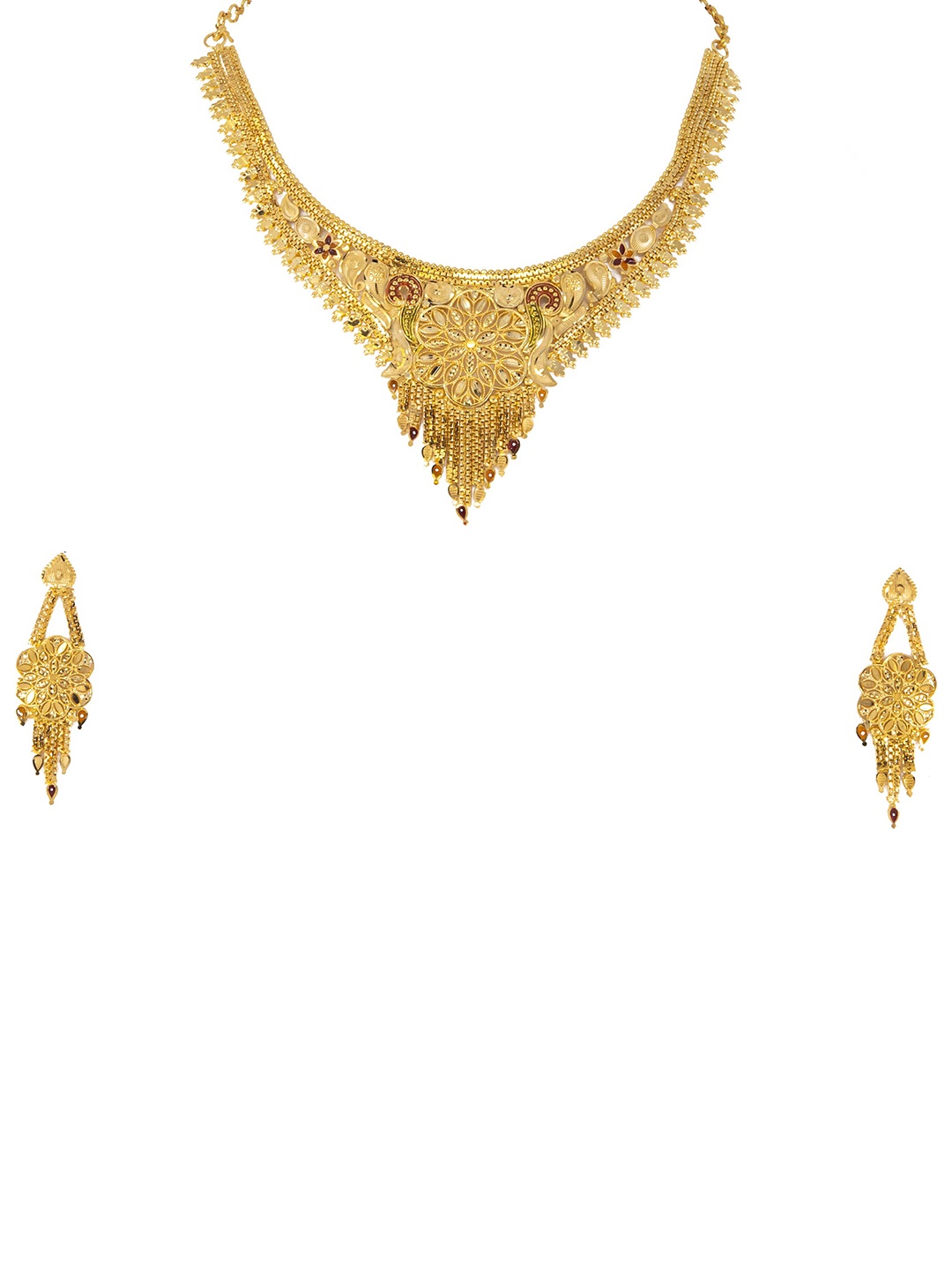 

GOLD CASH Gold-Plated Traditional Choker Jewellery Set