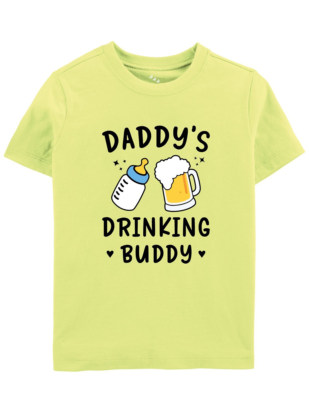 

Zeezeezoo Unisex Kids Graphic Printed Round Neck Cotton T-shirt, Lime green
