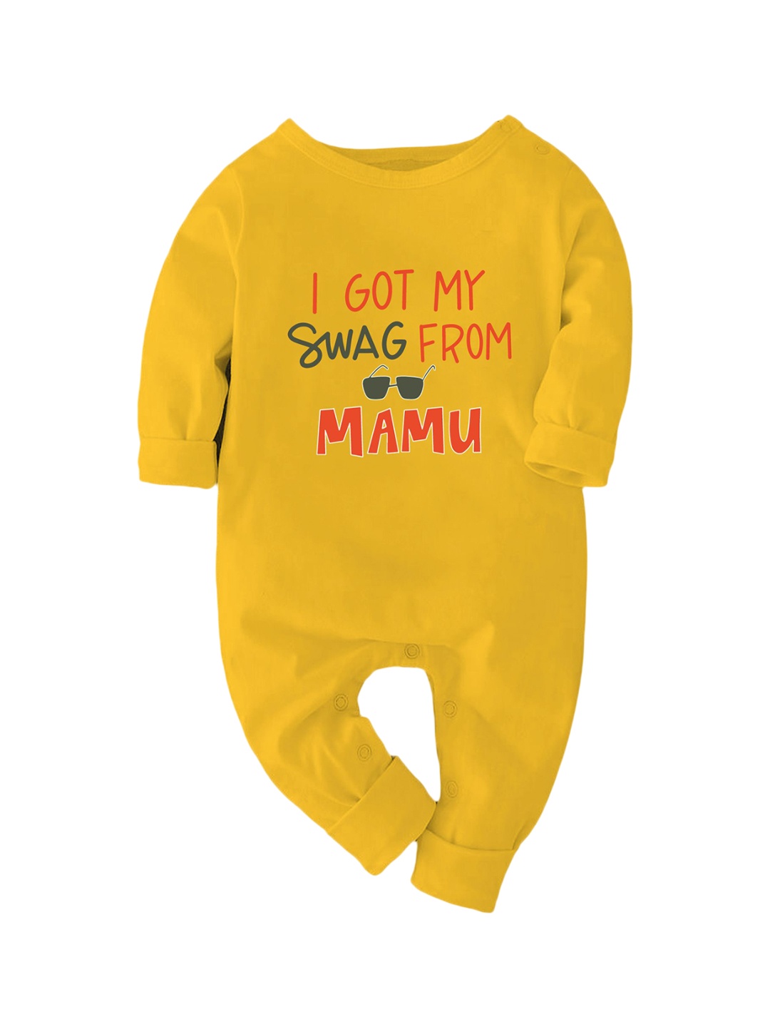 

Zeezeezoo Kids Printed Pure Cotton Rompers, Yellow