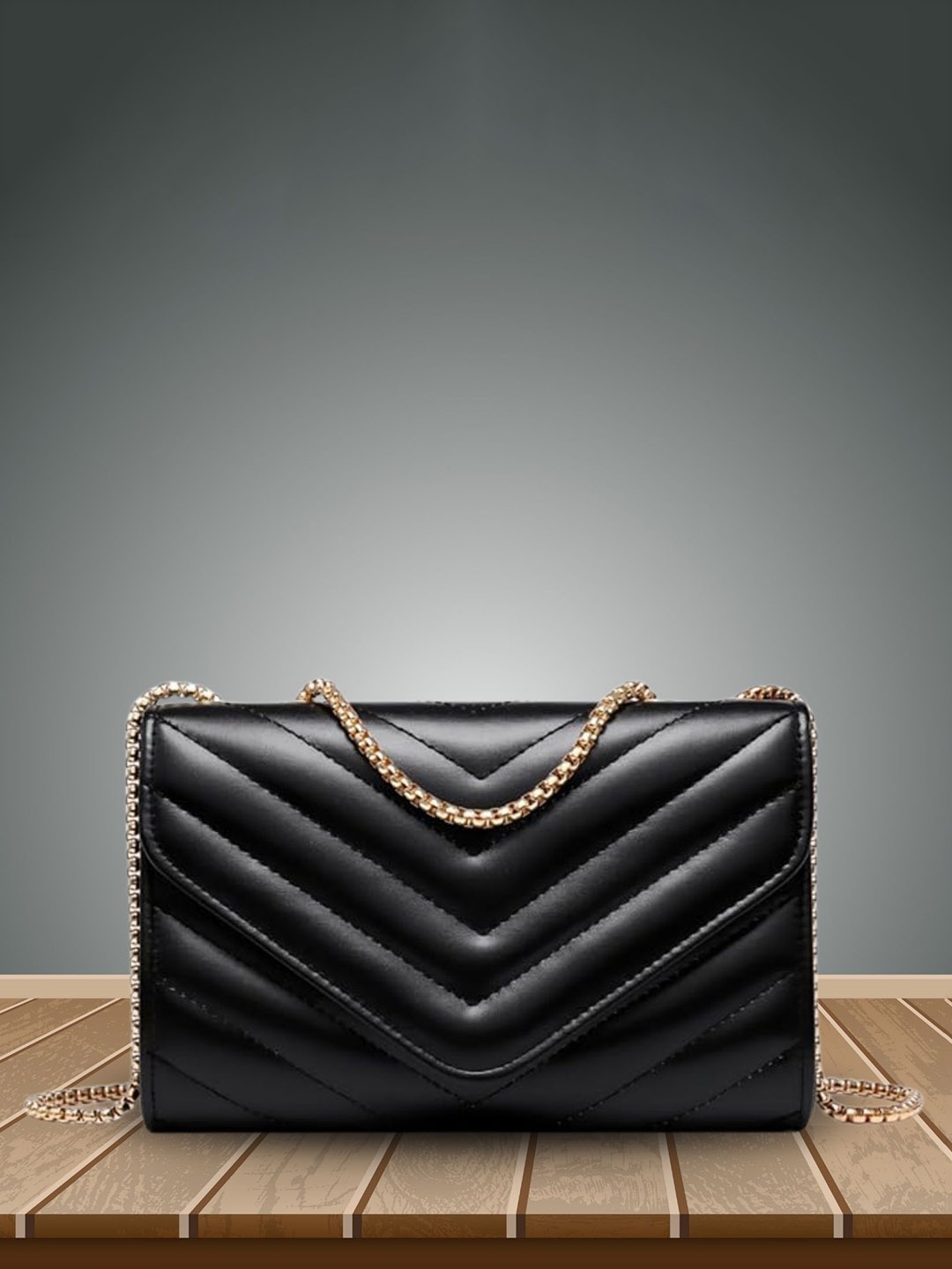 

LIKE STYLE Women Solid Crossbody Sling Bag, Black
