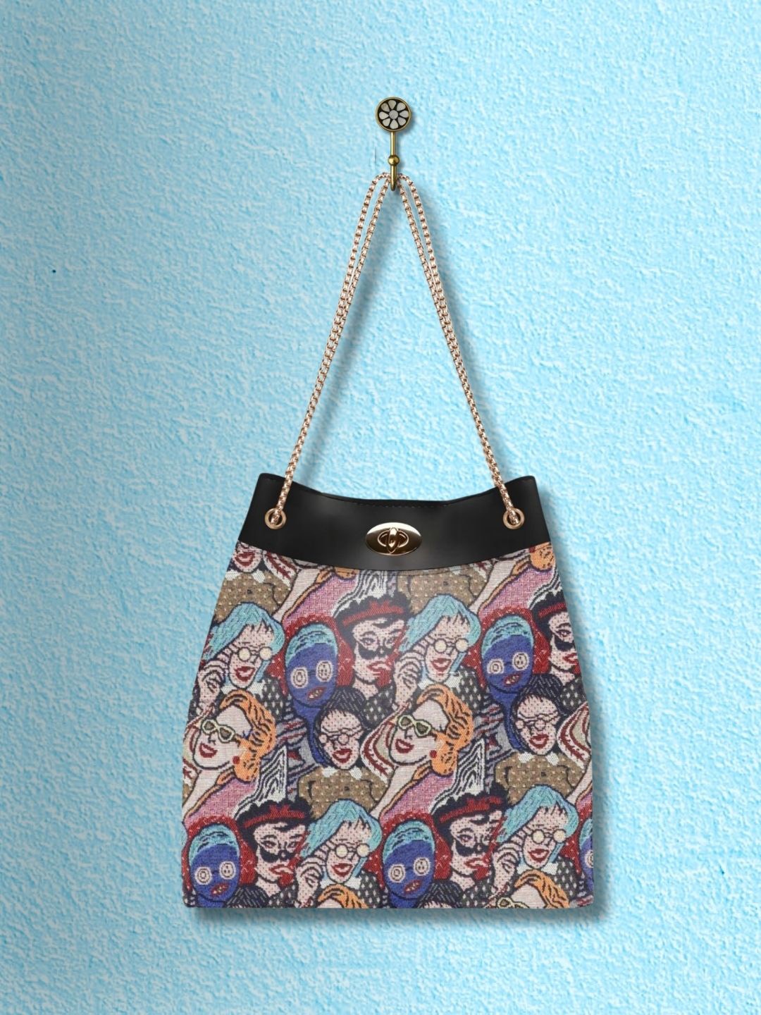 

LIKE STYLE Women Graphic Printed Shopper Tote Bag, Grey