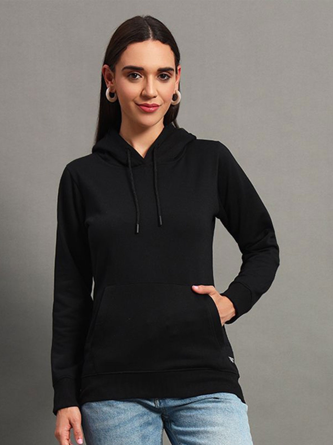 

RISS Women Hooded Sweatshirt, Black