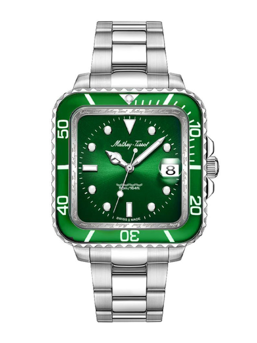 

Mathey-Tissot Swiss Made Vintage Green Dial Analogue Watch For Men - H902QAV