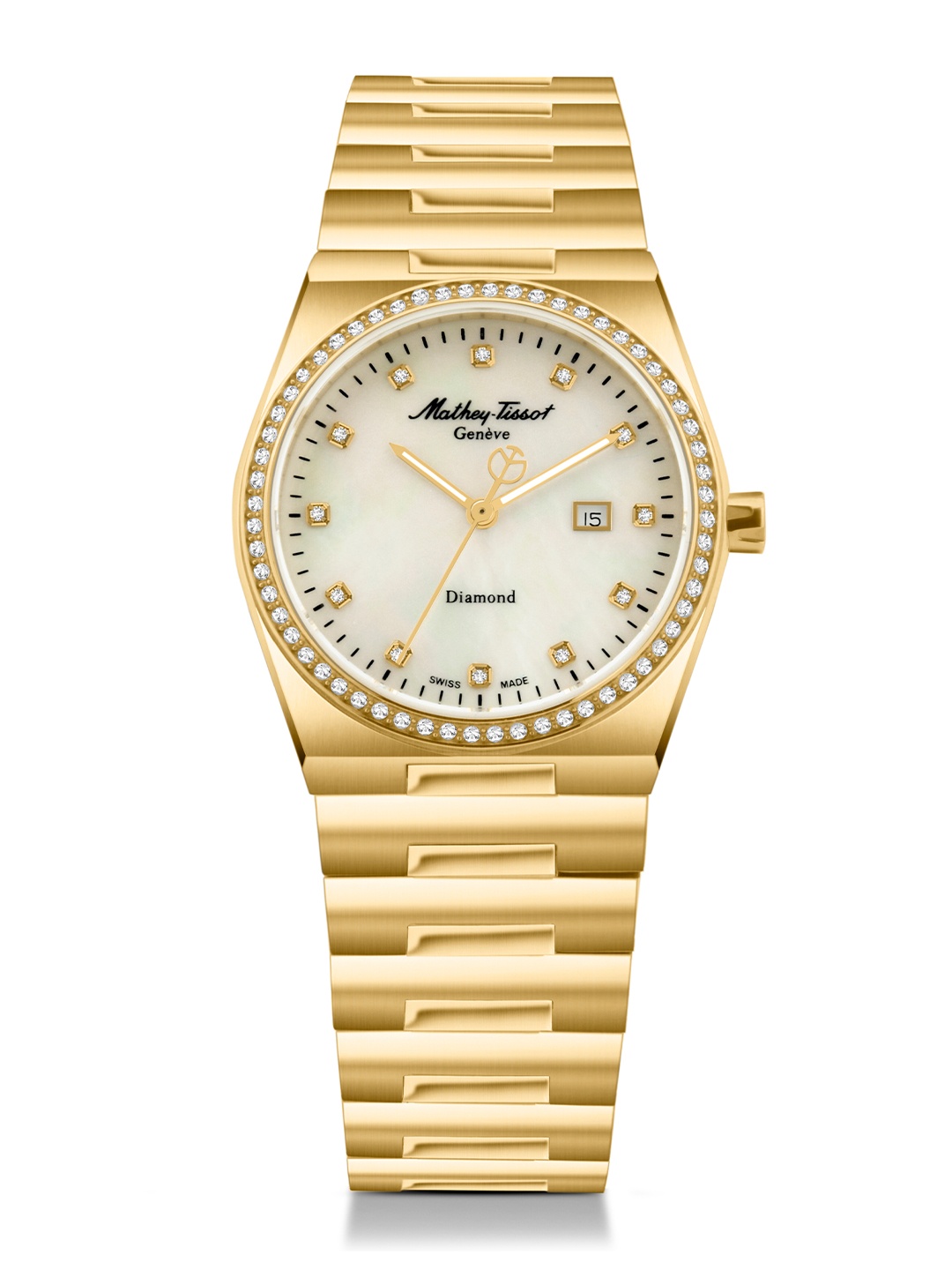 

Mathey-Tissot Swiss Made Zeus Diamond White Dial Analog Watch For Women - D118SPYI