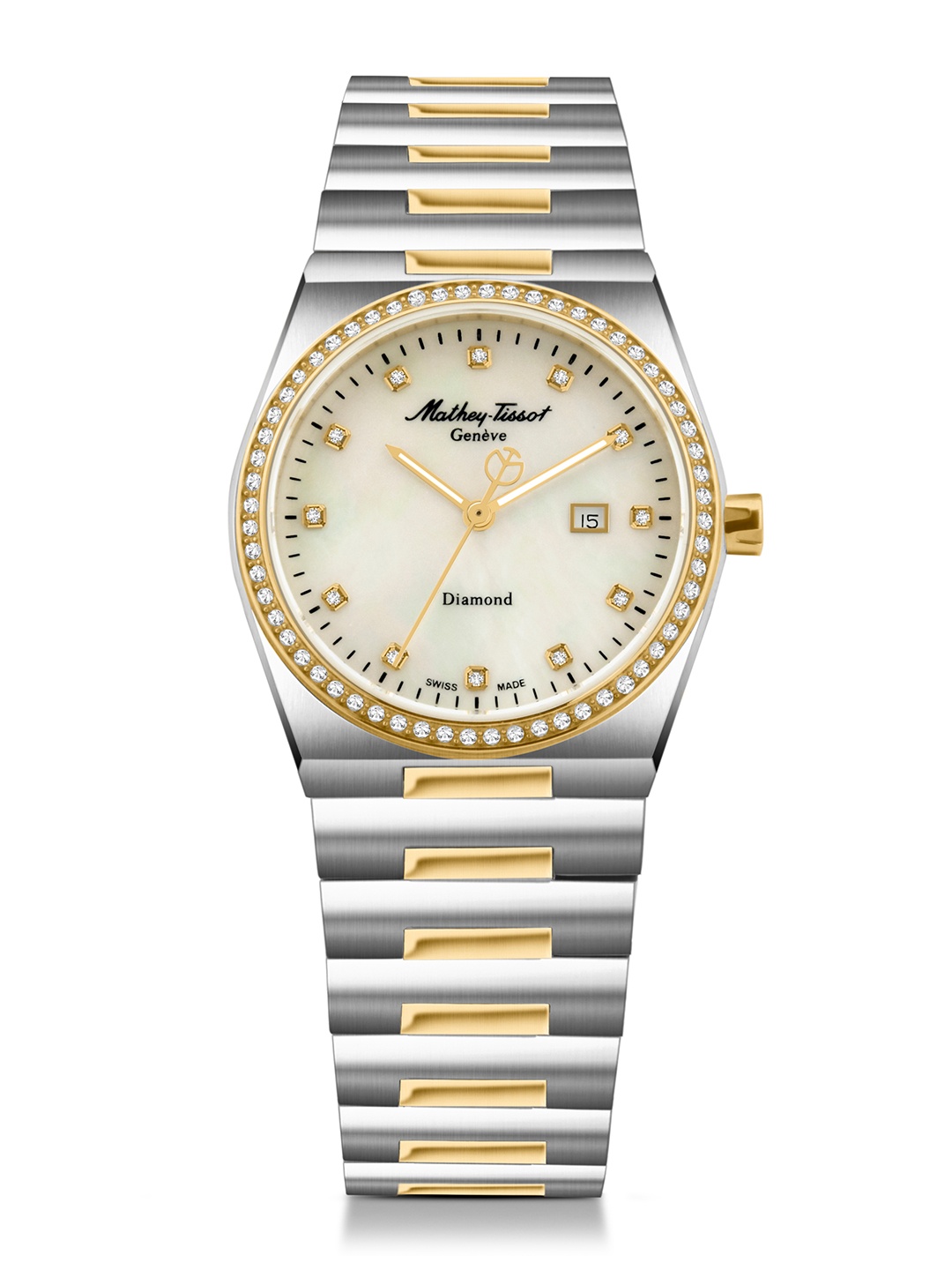 

Mathey-Tissot Men Swiss Made Zeus Diamond White Dial Analog Watch For Women - D118SBYI