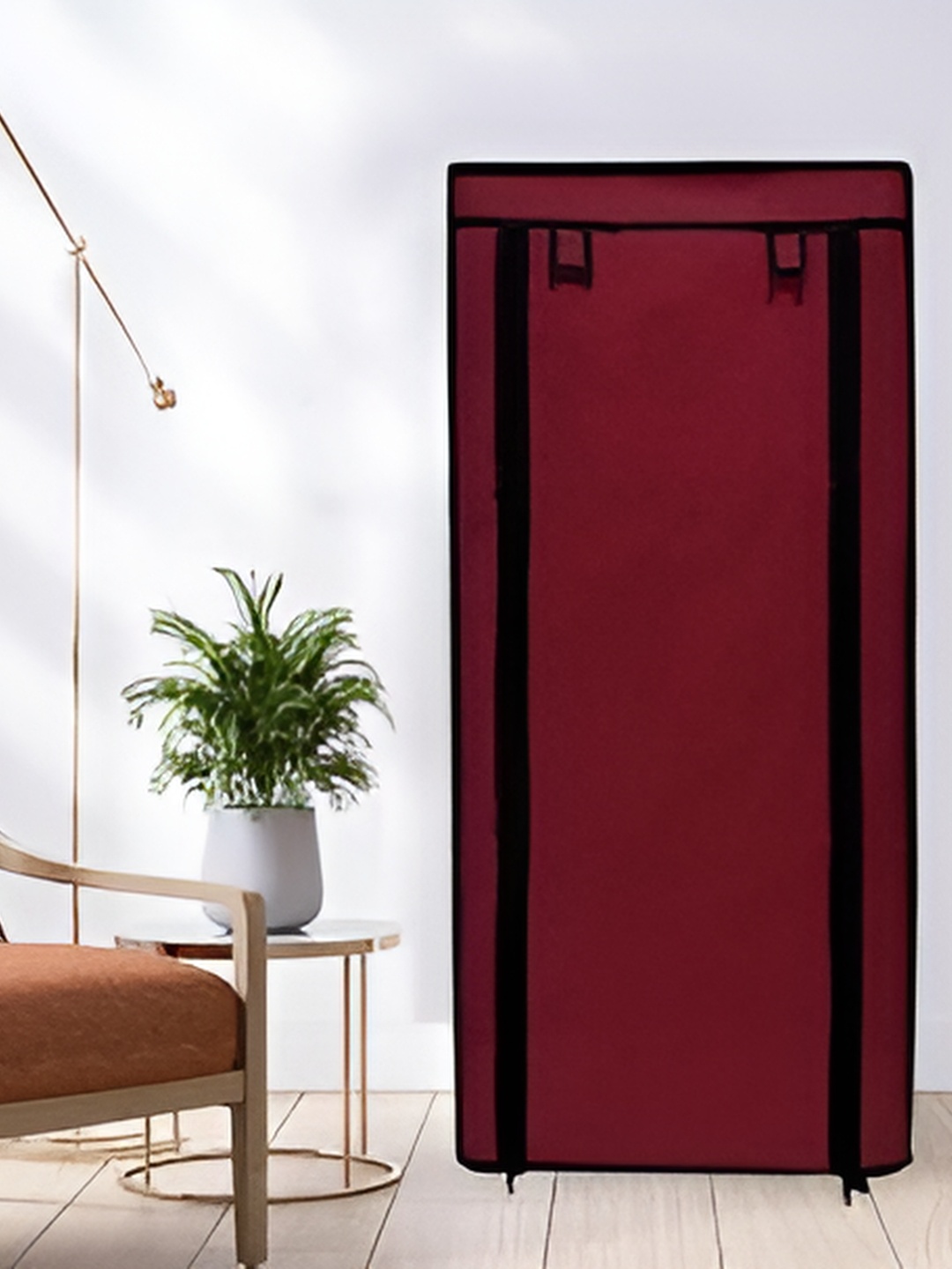 

Rmerchants Solid 9 Layer Water Resistant Shoe Rack Cover, Maroon