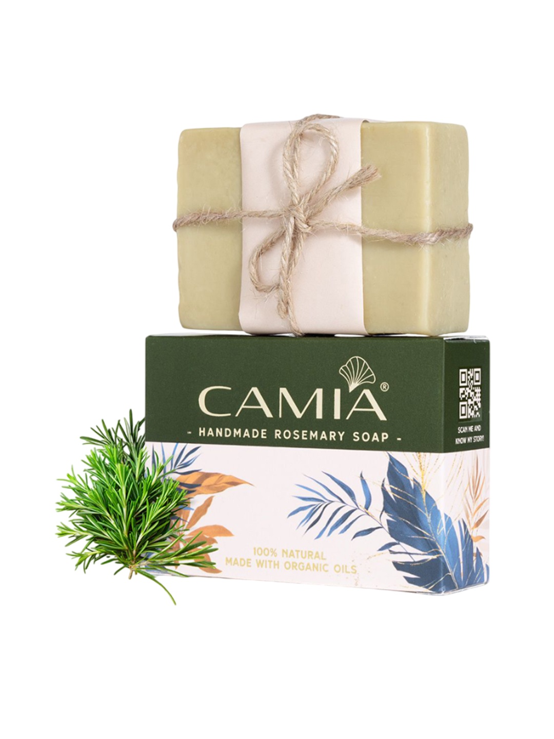 

CAMIA Plug N Play Biosciences Soap With Organic Oils - 125 g, Green