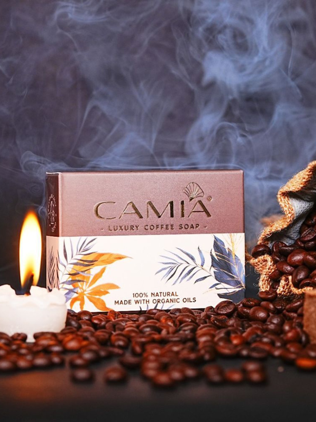 

CAMIA PlugNPlay Biosciences Handmade Cold Processed Luxury Organic Coffee Soap - 125 g, Brown