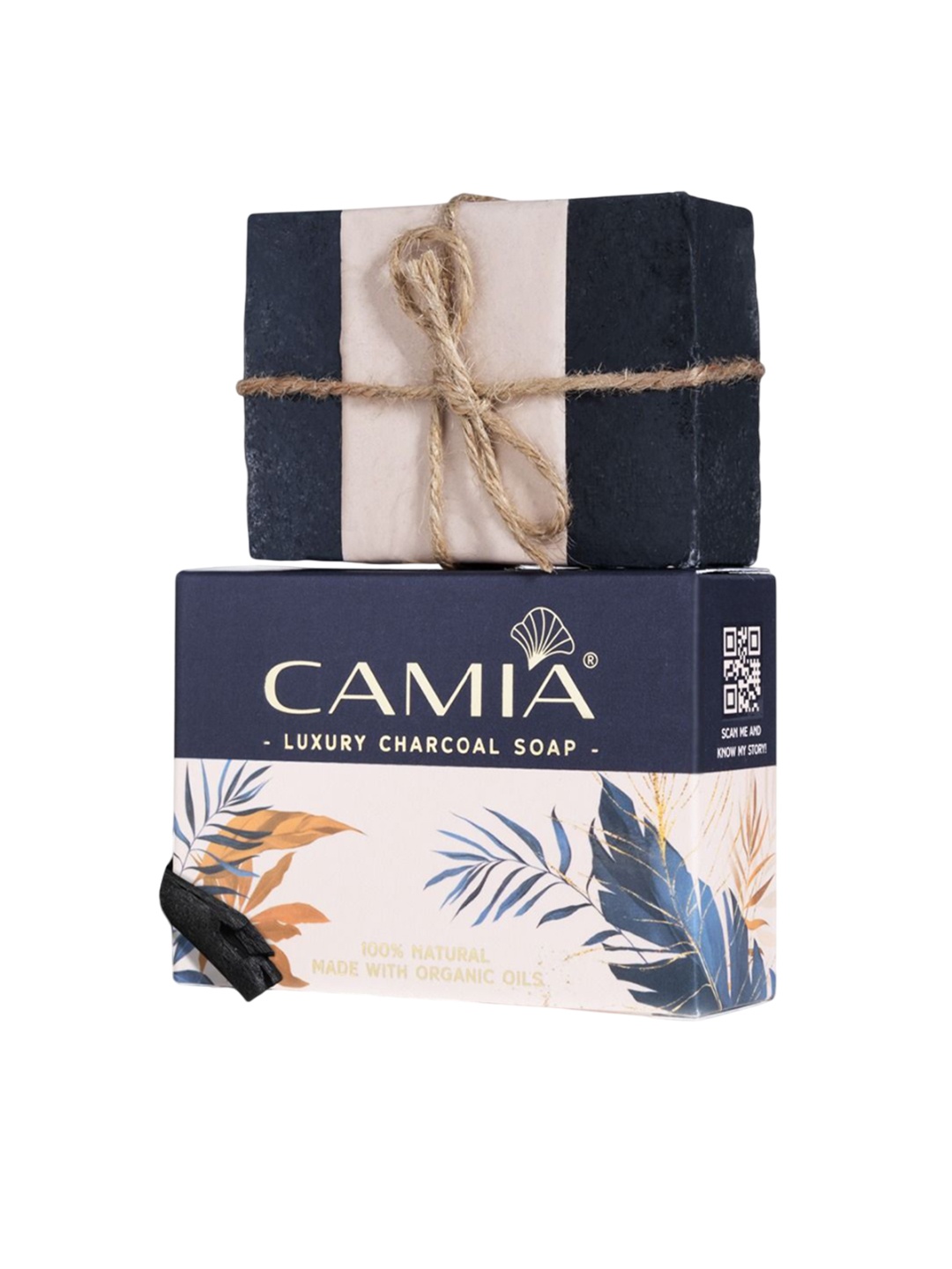 

CAMIA PlugNPlay Luxury Charcoal Soap - 125 g, Black