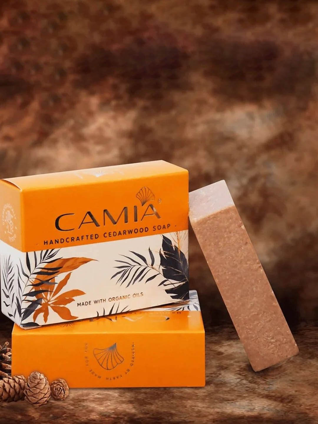 

CAMIA PlugNPlay Organic Cedarwood Soap - 125 g, Orange